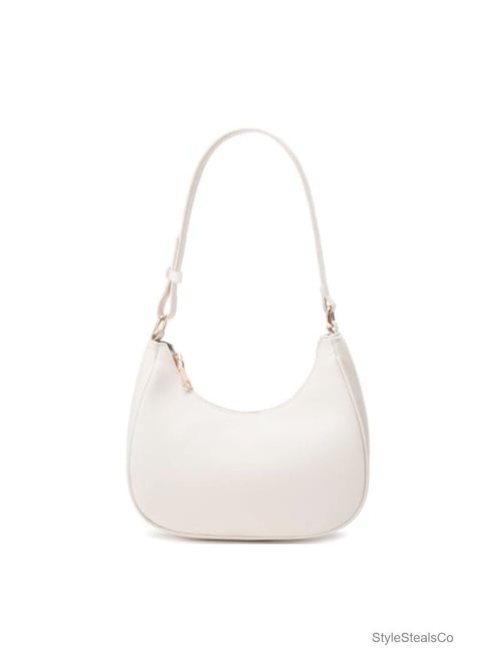 PU Leather Hobo Shoulder Bag Mini Clutch Purse with Zipper